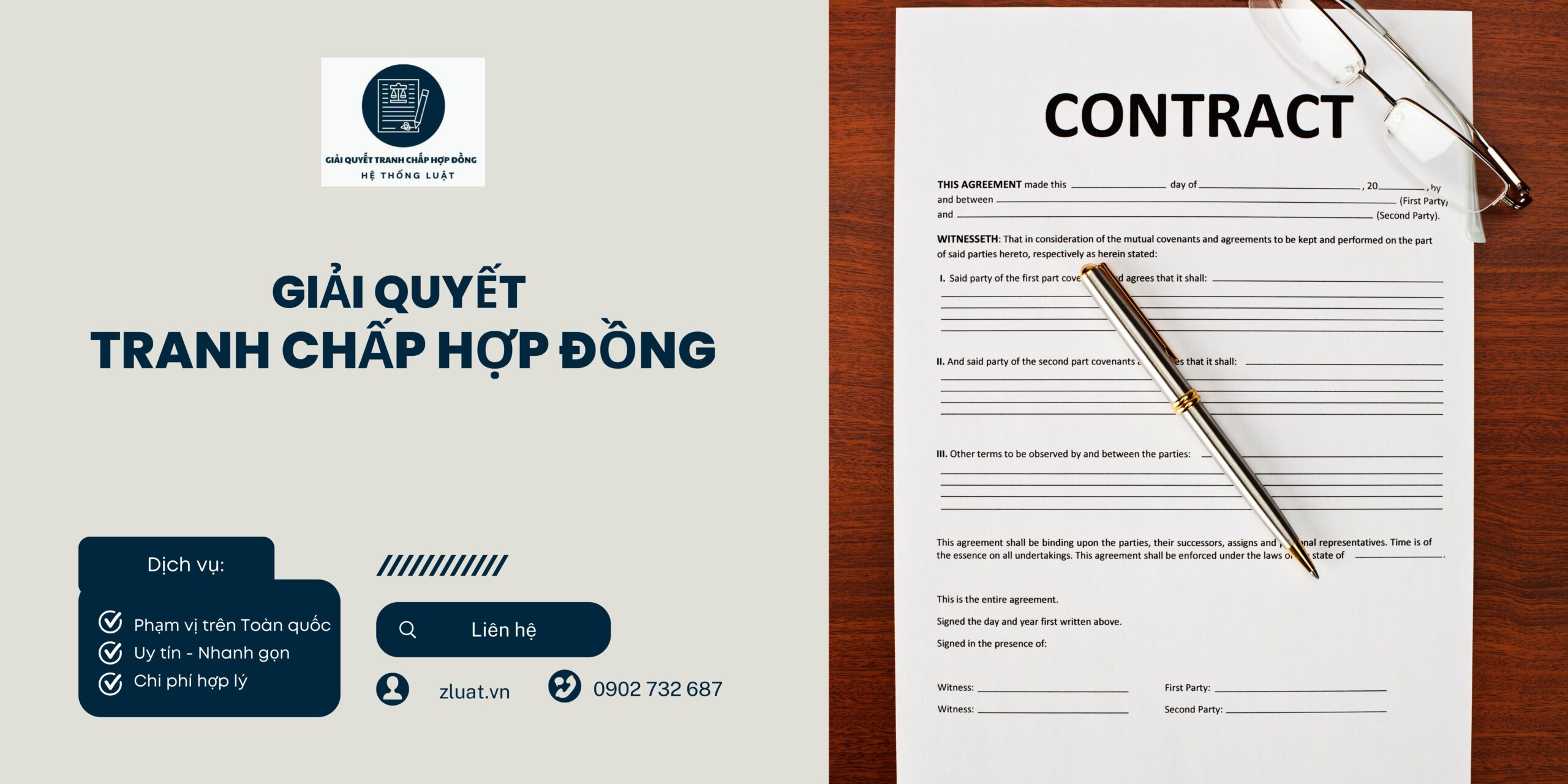 [XÃ LONG PHÚ, CẦN THƠ] – Trọn gói Luật sư xử lý tranh chấp Hợp đồng dịch vụ tư vấn - Ảnh 1